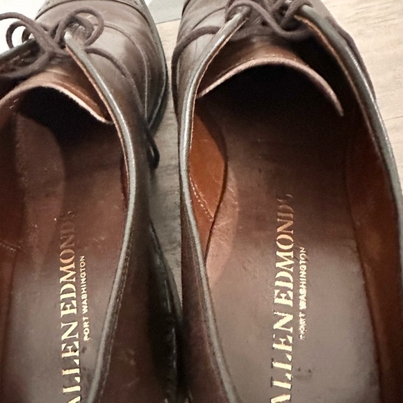 Allen Edmonds Fifth Avenue Shoes Men's 11B Brown Cap-Toe Oxford Leather 5745 - Picture 5 of 9
